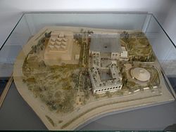 un modello del Campus Nazionale per l'Archeologia di Israele