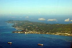 Saipan vanuit de lucht gezien