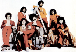 Amerikaanse band Santana in 1971