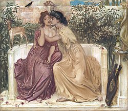 Sappho en Erinna (19e eeuws schilderij)  