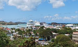 St. John's, hoofdstad van Antigua en Barbuda  