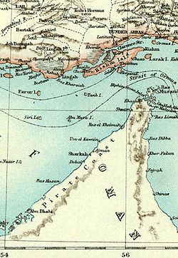 Historische Karte des Gebiets (1892)