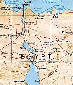Izraelsko-egyptská válka se z velké části soustředila na Suezský průplav.  