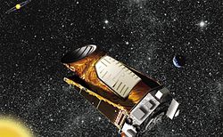A impressão artística do telescópio Kepler