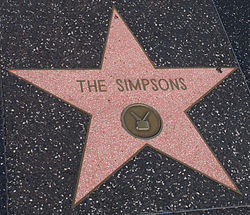 I 2010 fik Simpsons en stjerne på Hollywood Walk of Fame.  