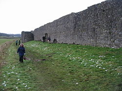 Romerska murar vid Caerwent (Venta Silurum)  
