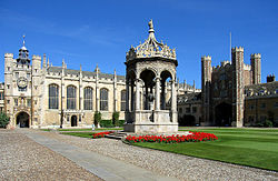 Den store gård i Trinity College, Cambridge