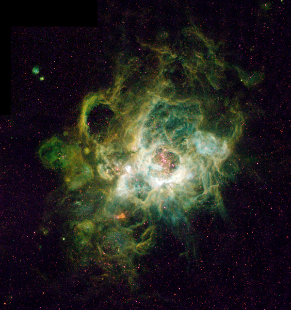 NGC 604, een reusachtige H II-regio in het Triangulum-melkwegstelsel