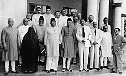El Comité de Trabajo de la Liga Musulmana de toda la India, responsable de la creación de la nación de Pakistán.  