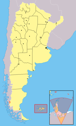 Mapa Argentiny