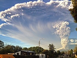 Calbuco volcano eruption on 22 April 2015