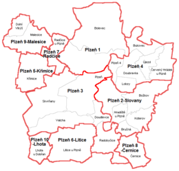 Municipalities of Pilsen