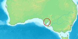 Местоположение на залива Спенсър в Австралия