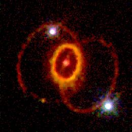 The remnant of Supernova 1987A (March 2005)