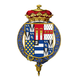 Escudo de Thomas Pelham-Holles, primer duque de Newcastle upon Tyne, KG, PC, FRS