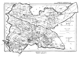 Karte eines Teils von Barneveld im Jahr 1866
