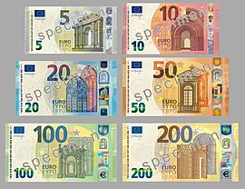 Second series euro banknotes