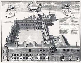 Gresham College, George Vertuen kaiverrus, 1740.  