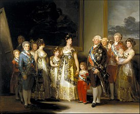 La familia de Carlos IV , 1800.  