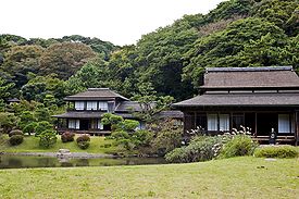 Sankei-en's Rinshunkaku in Yokohama is een nationaal aangewezen belangrijk cultureel eigendom.  