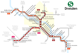 Het S-Bahn netwerk van Dresden  
