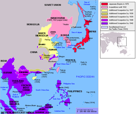 大日本帝国の領土。