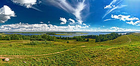 Lago di Strusta nella provincia di Vitebsk