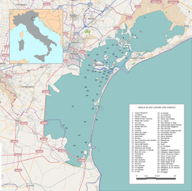 Map of the Venice Lagoon