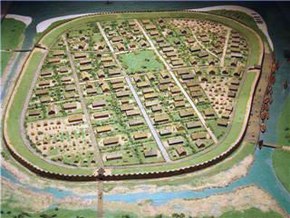 cidade fortificada Viking Aros (Aarhus Dinamarca) 950 d.C.