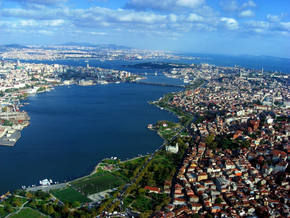 Aerial view of the Golden Horn