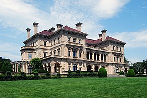 The stately summer residence of The Breakers in Newport, Rhode Island, was built during the Gilded Age.