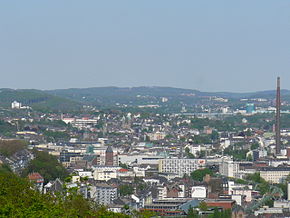 View from Wuppertal-Barmen in east direction