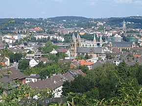 View from Wuppertal-Elberfeld in north direction