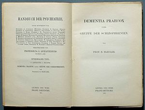 Πρώτη εκτύπωση του έργου του Eugen Bleuler