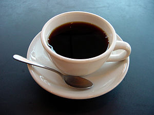 Una tazza di caffè.