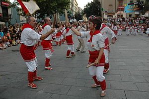 Um baile de bastonetes da Catalunha