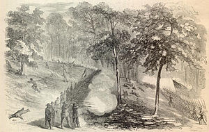Illustration av slaget vid South Mountain för Harper's Weekly   