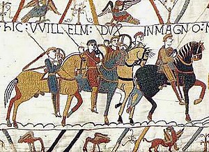 Wandtapijt van Bayeux met gebeurtenissen die leiden tot de Slag om Hastings