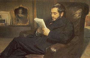 Portret van Alexandre Benois door Leon Bakst, 1898  