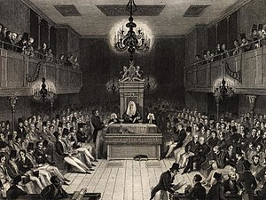 House of Commons, drawing from 1834