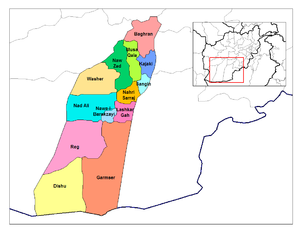 Helmandin piirikunnat