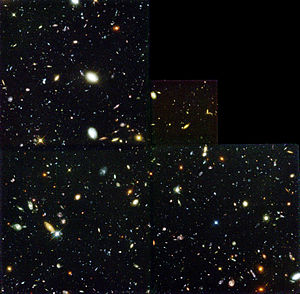 En version med høj opløsning af Hubble Deep Field