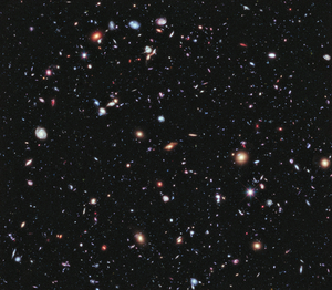 Campo extremadamente profundo del Hubble.