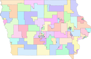 Distretti di Iowa House per il 2012-2022