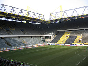 スタジアムの内部。