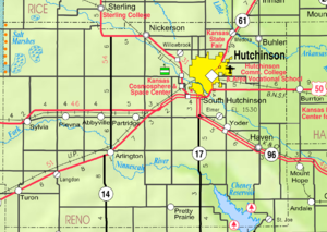 2005 KDOT Kaart van Reno County (kaartlegende)  