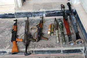 Small arms seized in Fallujah (Iraq)