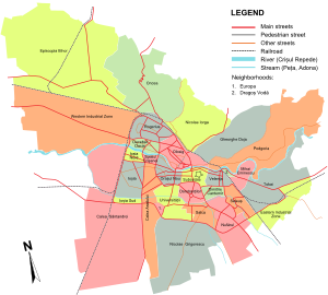 Mapa 30 štvrtí