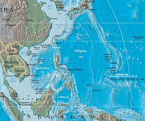 Saikaidō jūras pacēlumi - Kjusjušu-Palau grēdas ziemeļu daļa Filipīnu jūras okeāna dibenā.