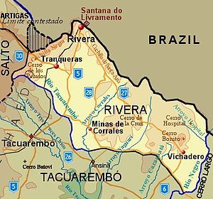 Karta över Rivera  
